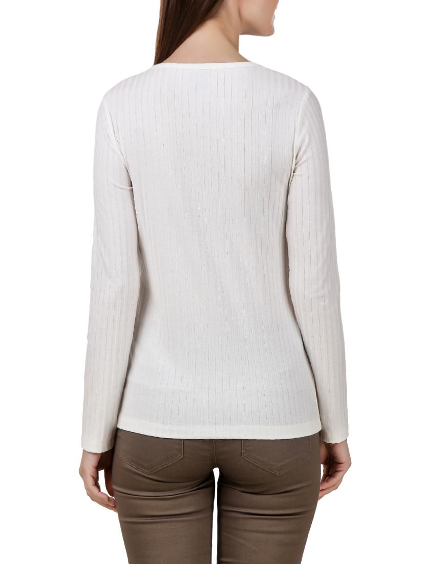 striped round neck top - 13078381 - Zoom Image - 3