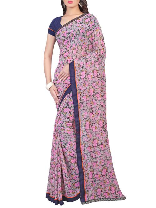 pink colored bhagalpuri saree with blouse - 13081233 - Standard Image - 1