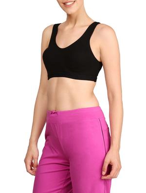 scoop neck sports bra - 13084084 - Standard Image - 2
