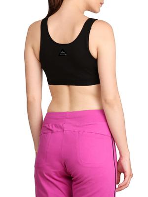 scoop neck sports bra - 13084084 - Standard Image - 3