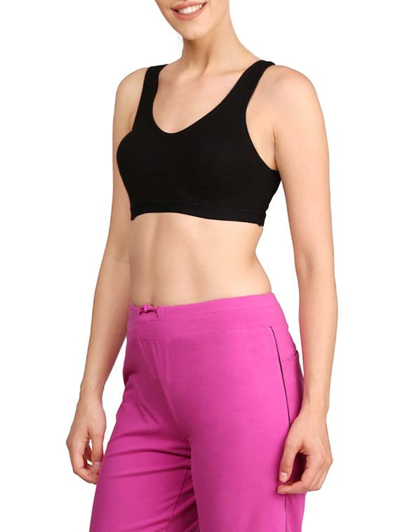 scoop neck sports bra - 13084084 - Zoom Image - 2