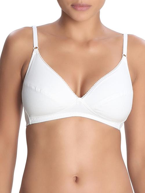lace insert solid bra - 13084616 - Standard Image - 1