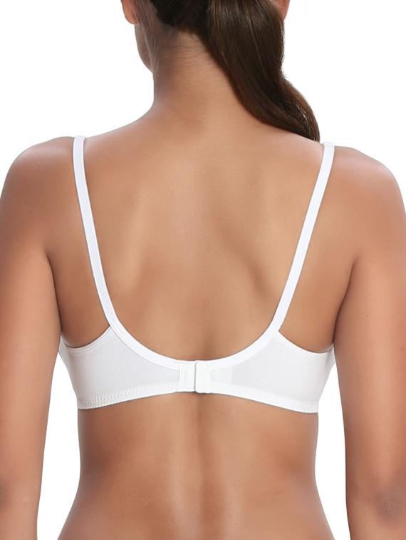 lace insert solid bra - 13084616 - Zoom Image - 2