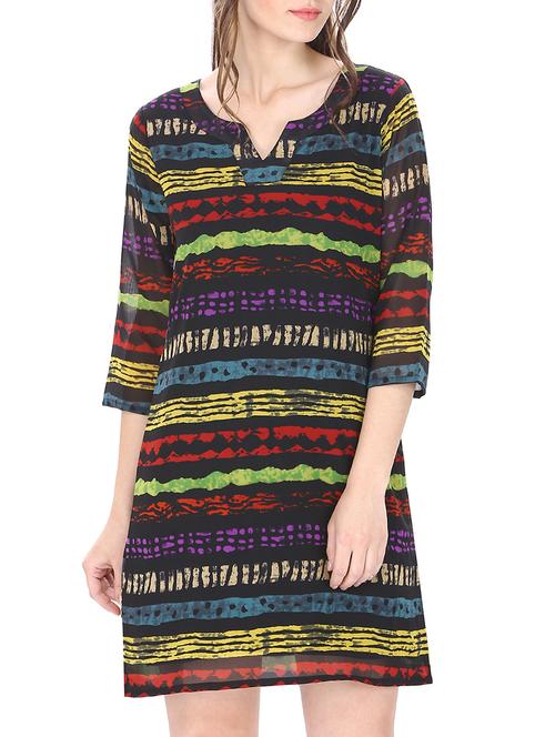 notch neck shift dress - 13086837 - Standard Image - 1