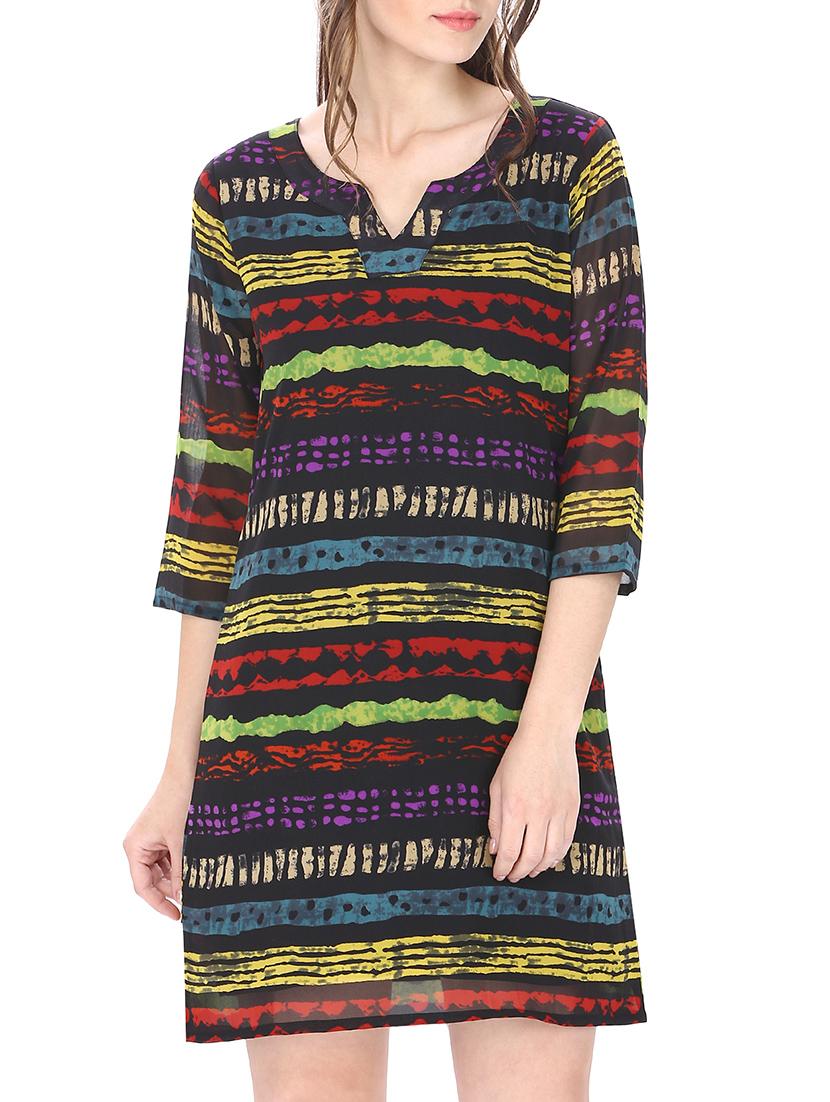 notch neck shift dress - 13086837 - Zoom Image - 1