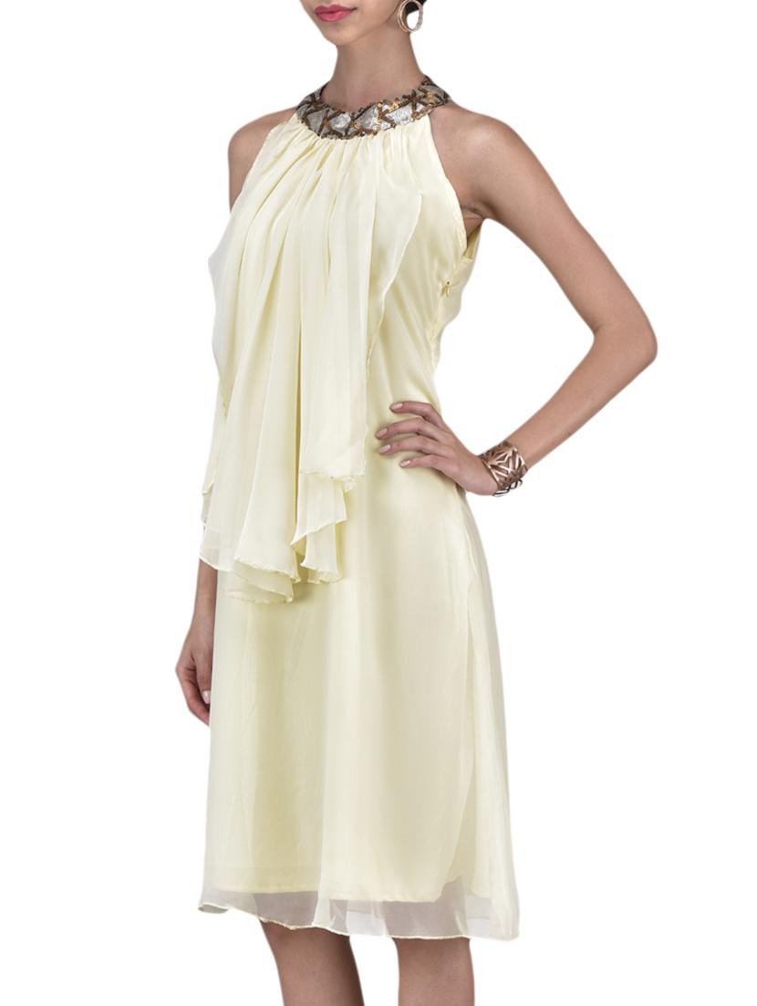 ivory embellished dress - 1308709 - Zoom Image - 2