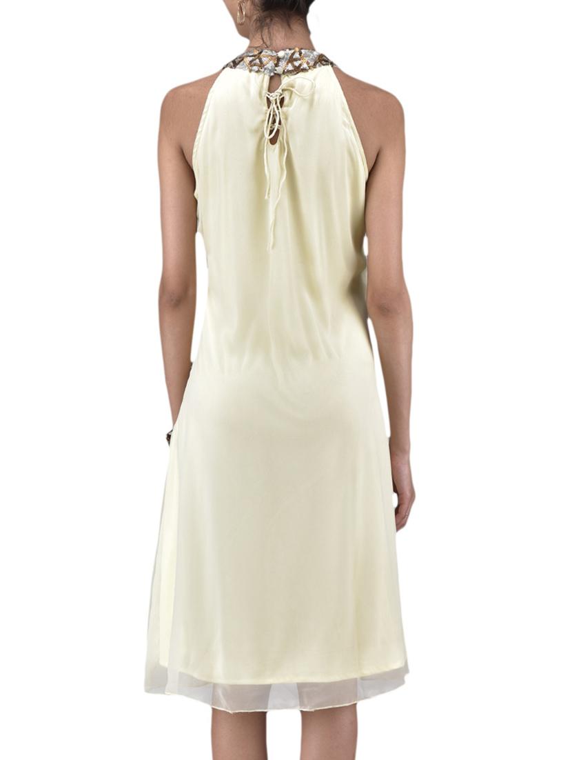 ivory embellished dress - 1308709 - Zoom Image - 3