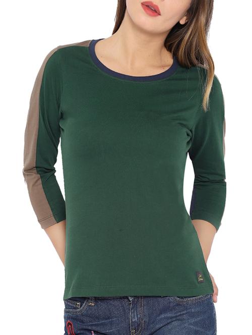 green cotton regular tee - 13093835 - Very Small Image - 1