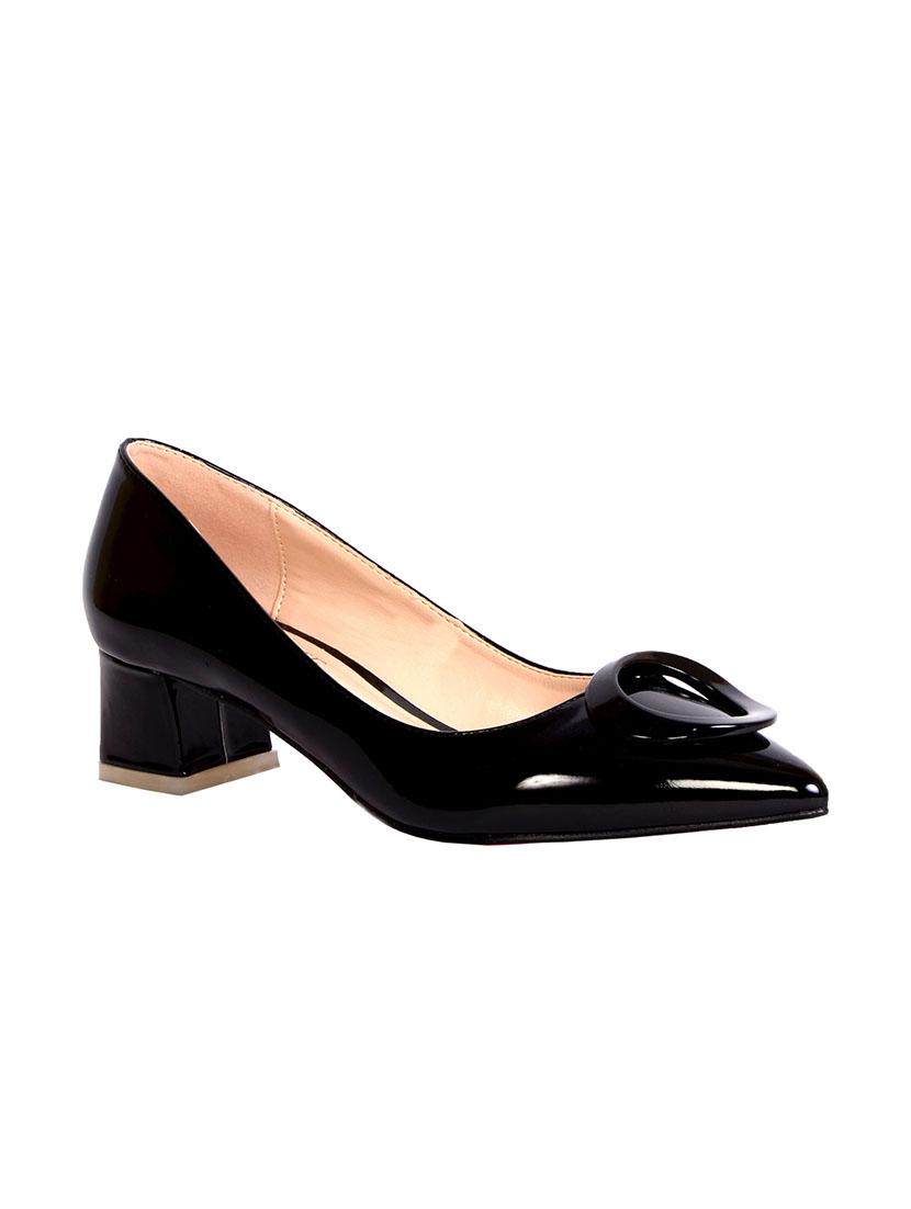 black patent leather slip on pumps - 13102954 - Zoom Image - 1