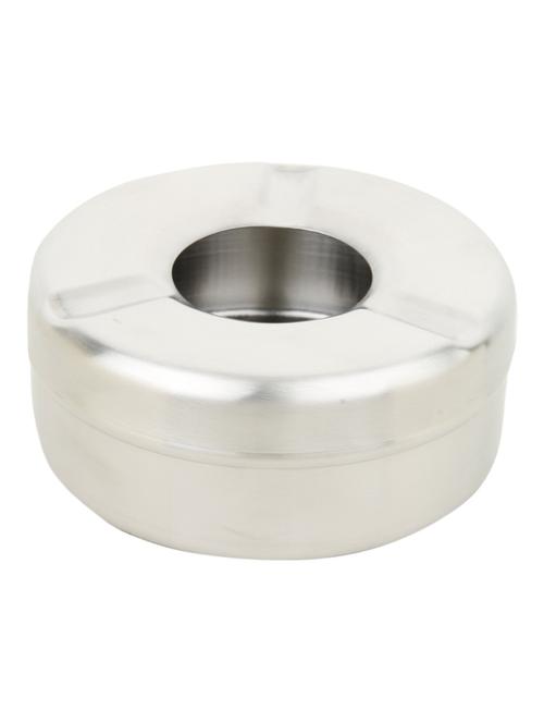 steel ashtray with removable lid, 9 cms, small (matte finish) - 13104442 - Standard Image - 1