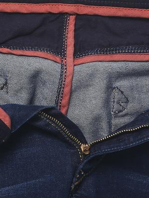 blue light washed ripped denim jeans - 13107678 - Standard Image - 4