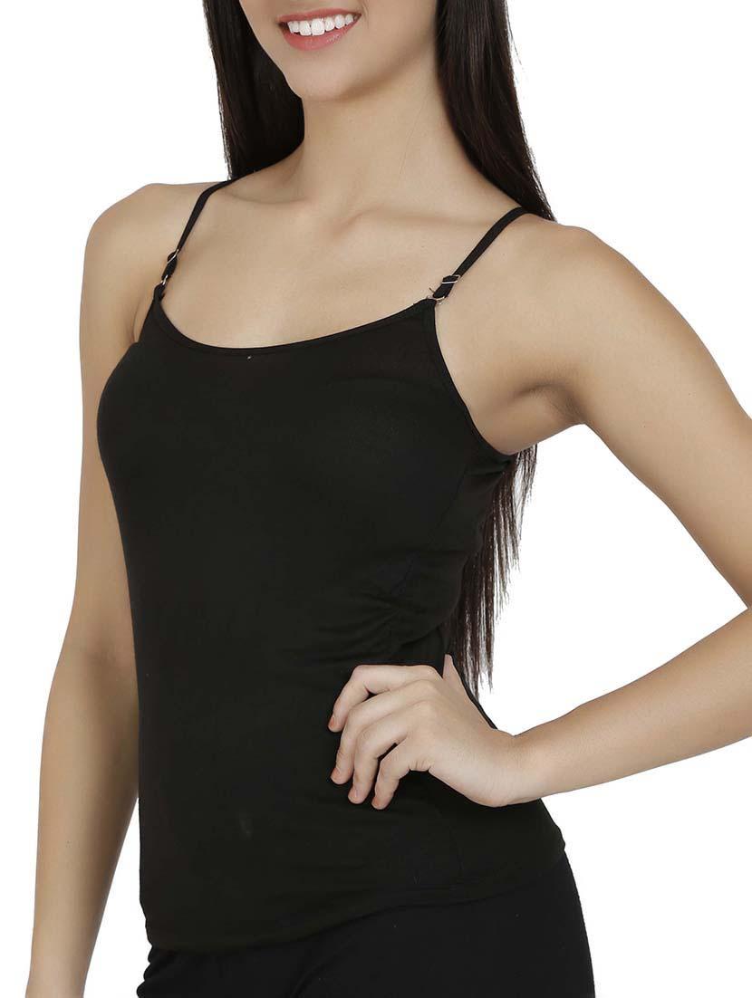detachable strap solid camisole - 13108438 - Zoom Image - 2
