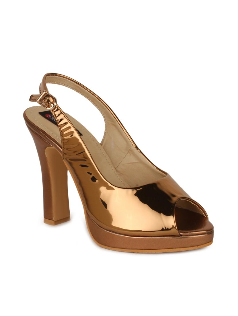 gold back strap sandal - 13111711 - Zoom Image - 1