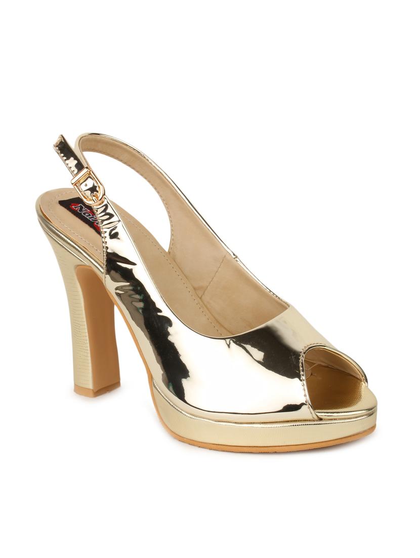 gold back strap sandal - 13111712 - Zoom Image - 1
