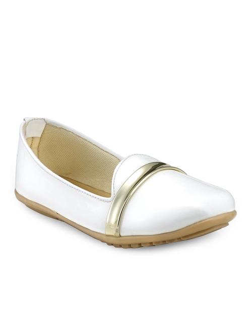 white pu slip on ballerina - 13111950 - Very Small Image - 1