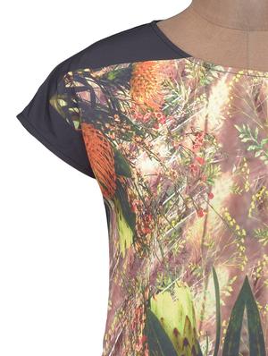 boat neck graphic tee - 1312010 - Standard Image - 4