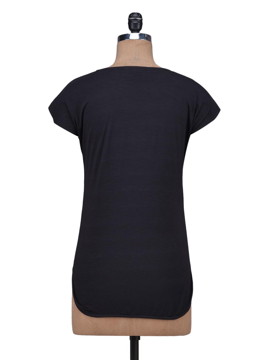 boat neck graphic tee - 1312010 - Zoom Image - 3