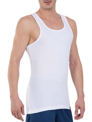 white cotton blend vest - 13120652 - Standard Image - 2