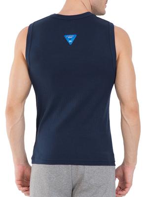 navy cotton blend vest - 13120660 - Standard Image - 3