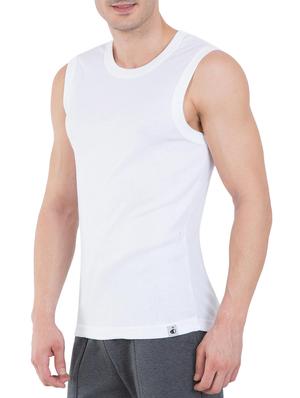 white cotton blend vest - 13120662 - Standard Image - 2