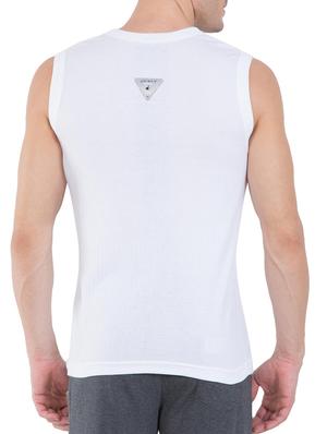 white cotton blend vest - 13120662 - Standard Image - 3