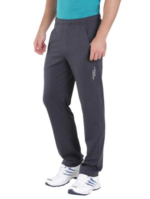 grey cotton full length track pant - 13120743 - Standard Image - 2