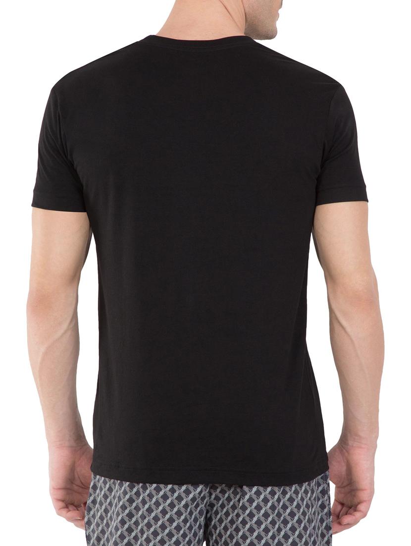black cotton tshirt - 13120751 - Zoom Image - 3