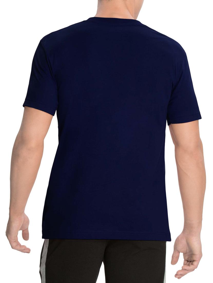 navy blue cotton tshirt - 13120775 - Zoom Image - 3