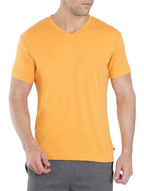 yellow cotton t-shirt - 13120791 - Standard Image - 1