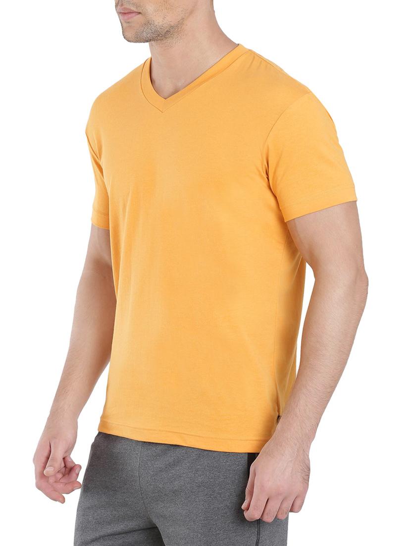 yellow cotton t-shirt - 13120791 - Zoom Image - 2