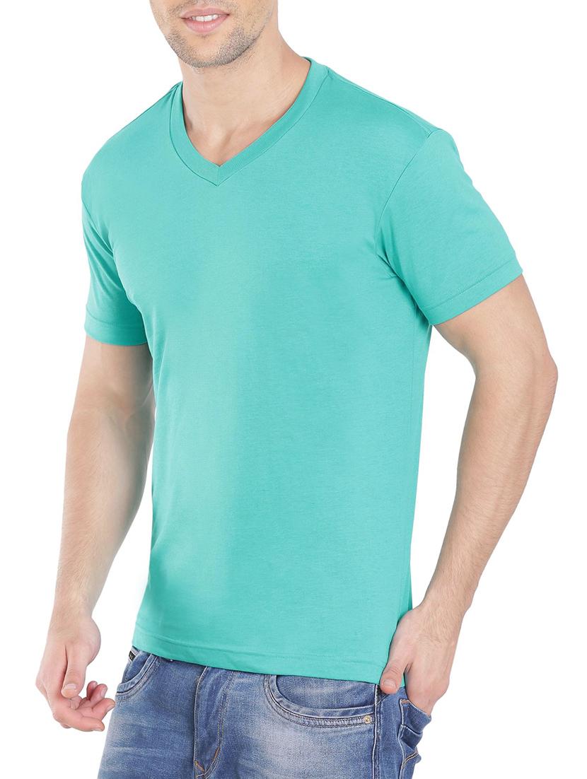 blue cotton tshirt - 13120795 - Zoom Image - 2