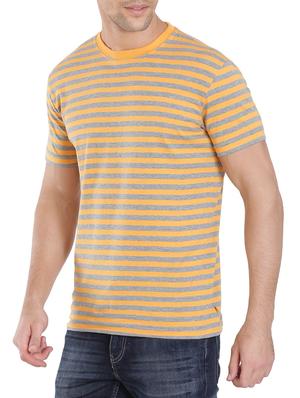 yellow cotton striped t-shirt - 13120797 - Standard Image - 2