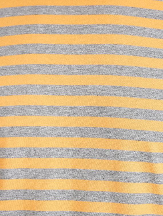 yellow cotton striped t-shirt - 13120797 - Zoom Image - 4
