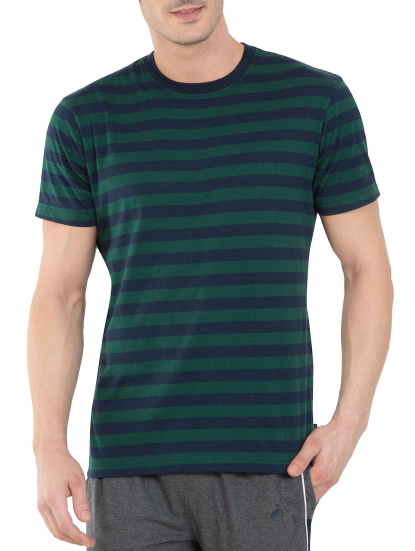 navy blue cotton t-shirt - 13120809 - Zoom Image - 1
