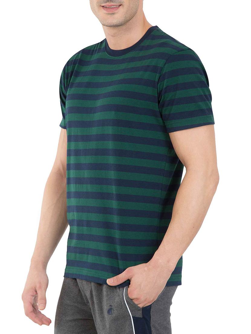 navy blue cotton t-shirt - 13120809 - Zoom Image - 2