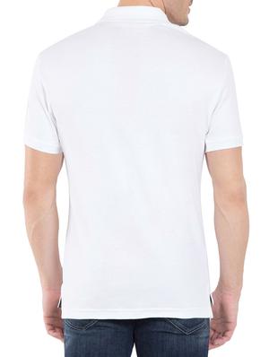 white cotton polo tshirt - 13120819 - Standard Image - 3