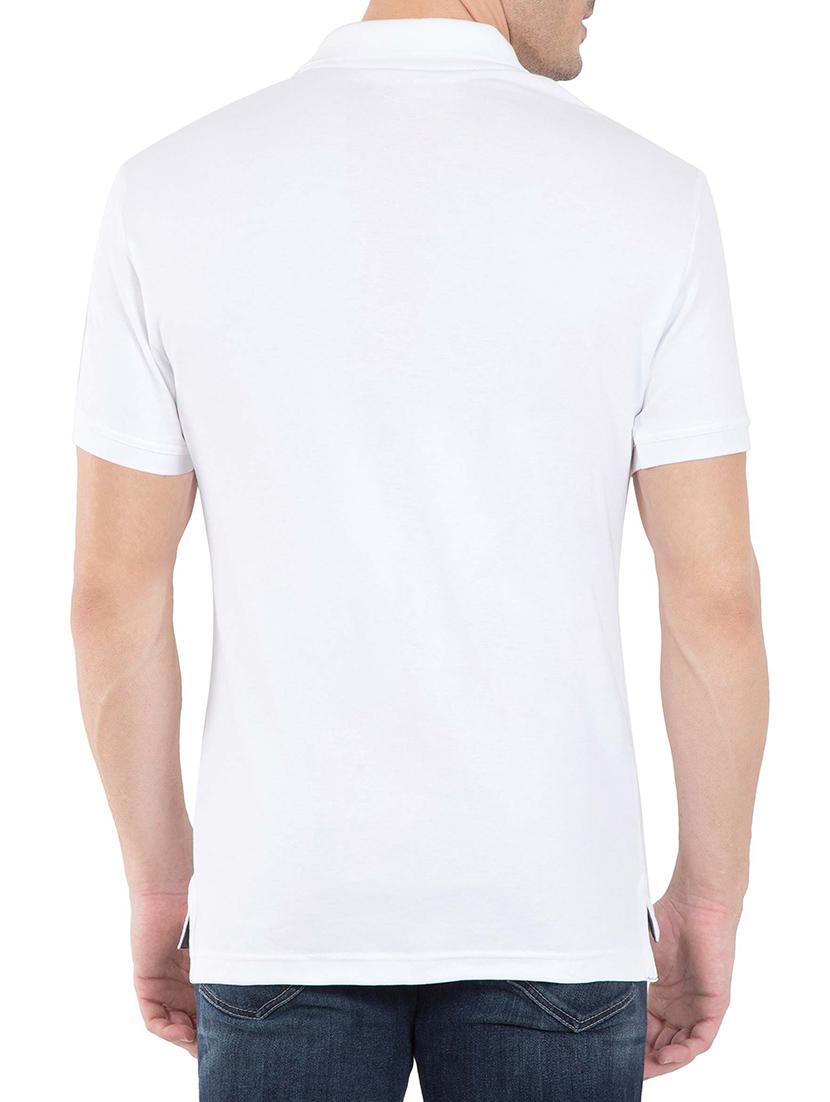 white cotton polo tshirt - 13120819 - Zoom Image - 3