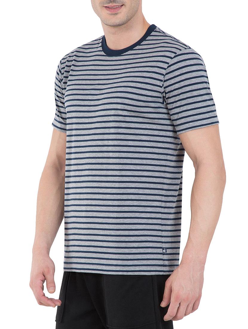 navy blue cotton t-shirt - 13121484 - Zoom Image - 2
