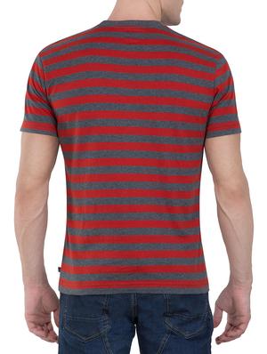 grey and red cotton t-shirt - 13121486 - Standard Image - 3