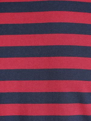 navy blue cotton striped t-shirt - 13121493 - Standard Image - 4
