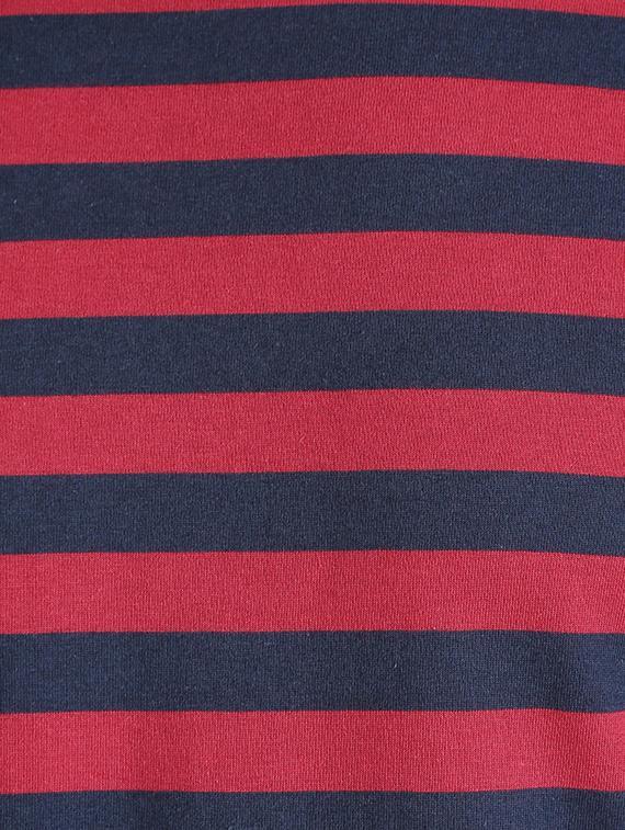 navy blue cotton striped t-shirt - 13121493 - Zoom Image - 4