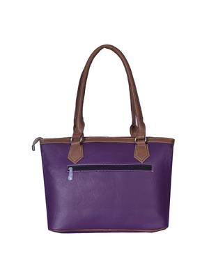 purple leatherette handbag - 13123284 - Standard Image - 2