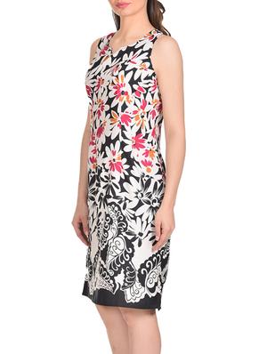 white crepe a-line dress - 13123827 - Standard Image - 2