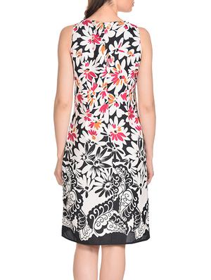 white crepe a-line dress - 13123827 - Standard Image - 3