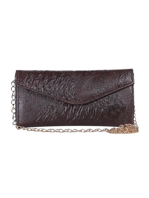 purple leatherette clutch - 13132226 - Standard Image - 1