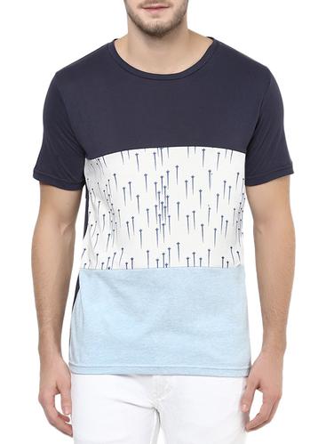 blue cotton t-shirt - 13136648 - Very Small Image - 1