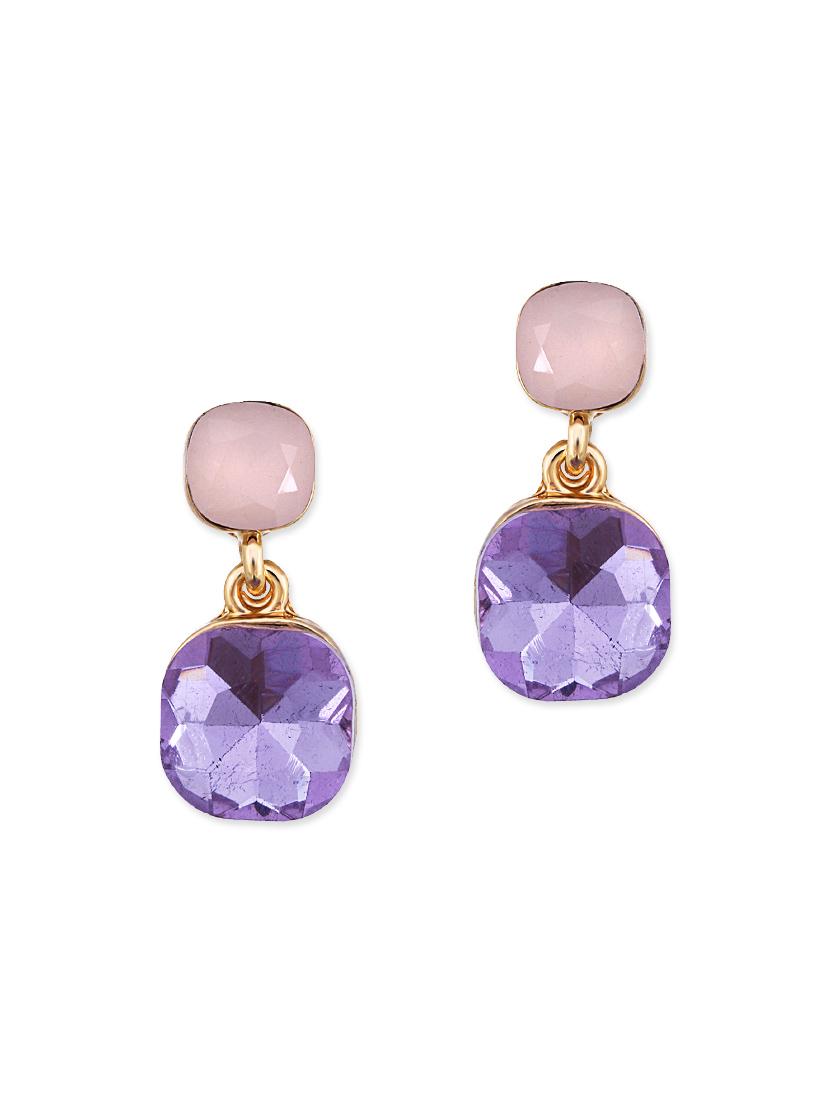 multi colored metal drop earring - 13136904 - Zoom Image - 1