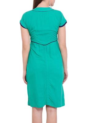 green rayon dress - 13144575 - Standard Image - 3