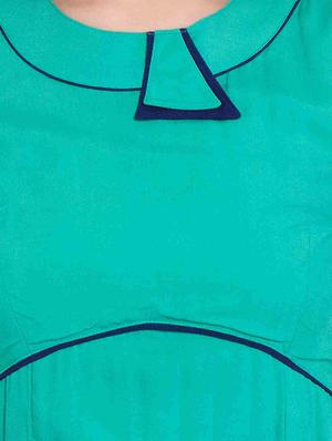 green rayon dress - 13144575 - Standard Image - 4