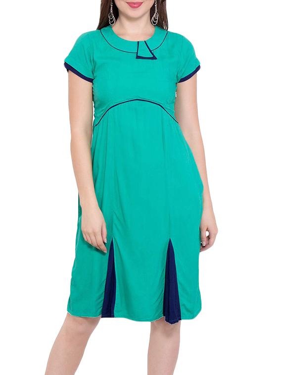 green rayon dress - 13144575 - Zoom Image - 1
